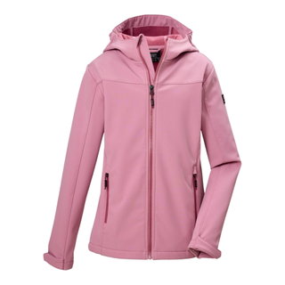 Killtec Softshell Jacket KOS 483 (z kapturem, wiatroszczelna, wodoodporna) pudrowy róż dziewczęca